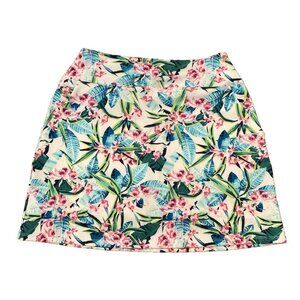 Tommy Bahama Skort Womens XS White Tropical Floral Skirt Golf Tennis Shorts $145